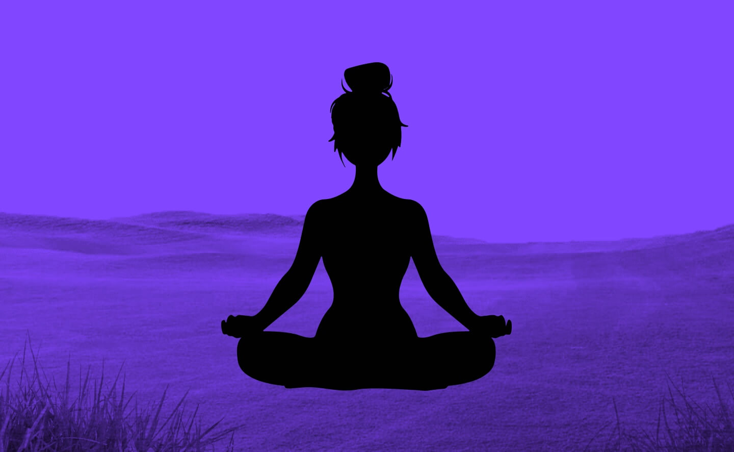 Vrouw die mediteert, wat aansluit bij Brenda's passie voor yoga, meditatie en tijd doorbrengen in de natuur als vormen van zelfzorg.