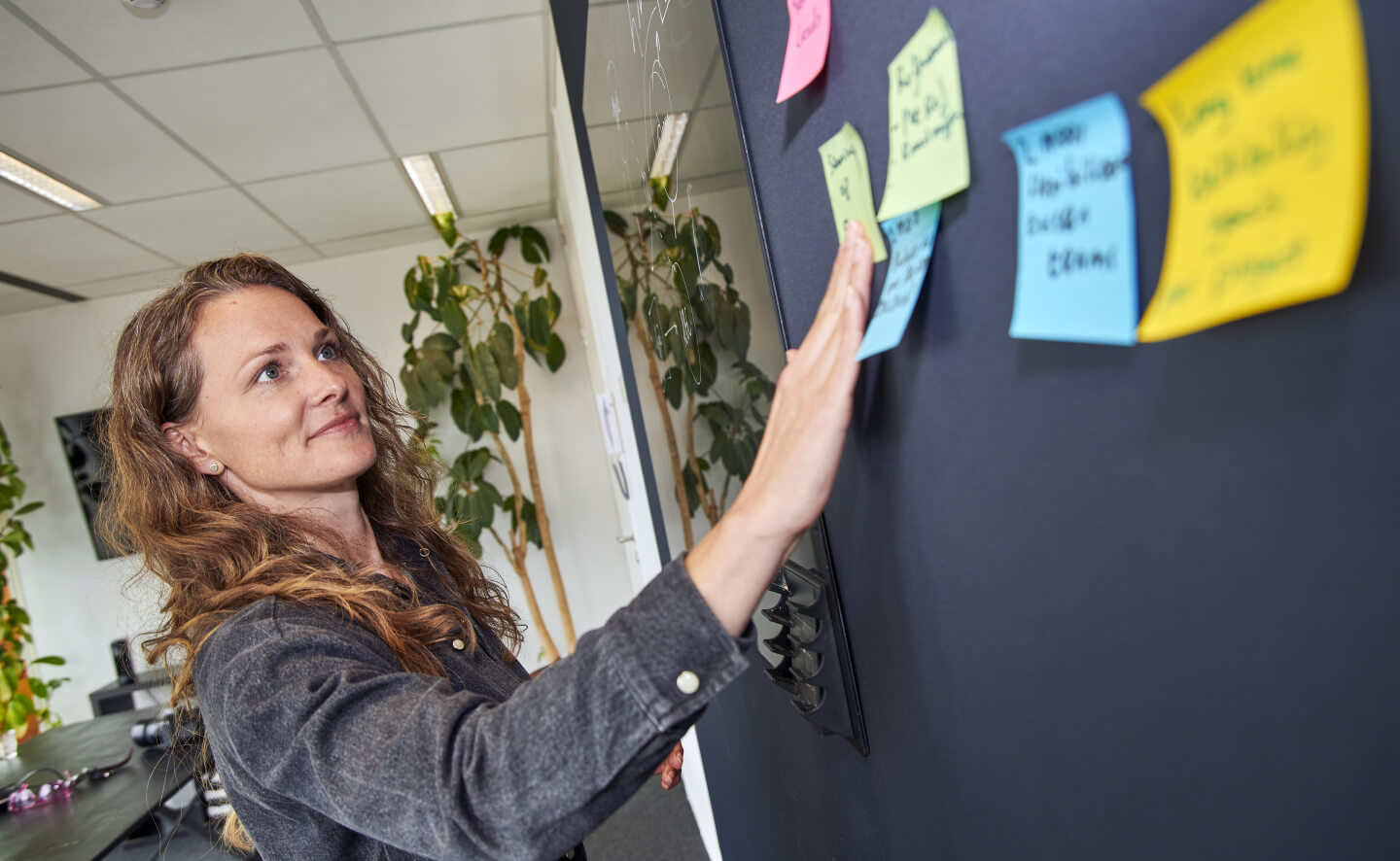 Ideation sessie met post-its